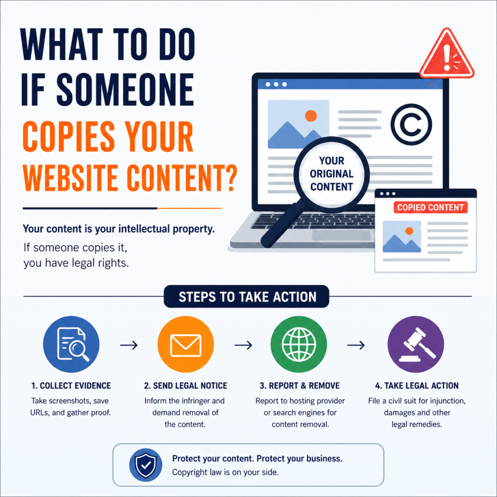what to do if some one copies your website content